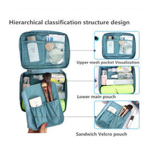 Waterproof Nylon Zipper Women Makeup Bag Cosmetic Toiletry Storage Travel Wash Pouch Bag Makeup Tool Kits ILML
