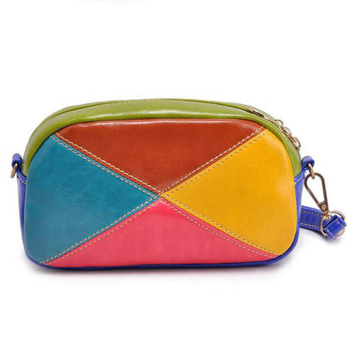Wild Women's hbags PU Leather Metal Chains Portable Small Shoulder Bag Bolsa Feminina Crossbody Bags  ILML