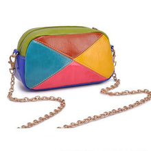 Wild Women's hbags PU Leather Metal Chains Portable Small Shoulder Bag Bolsa Feminina Crossbody Bags  ILML