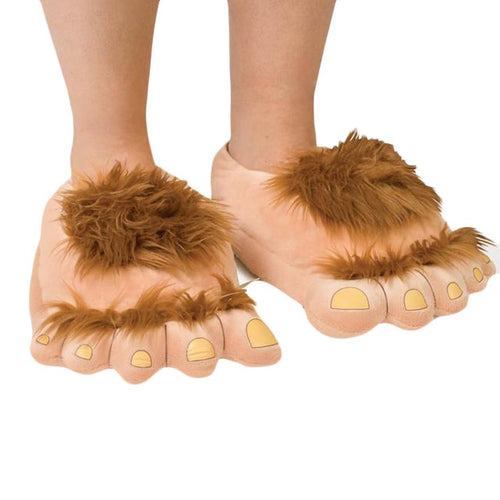 Indoor Plush Slipper Big Feet Creative Men Women Slippers Cotton Warmer House Shoes Anti-Skid Free Size ILML