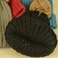 Warm Braided Knitted Hat Ski Beanie Ball Caps Large Ball Hats for Women Men ILML