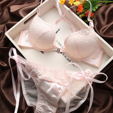 Woman Lingerie Sexy Front Buckle Bras Front Closure U Shape Push Up Bra and Panty Set Y2 ILML