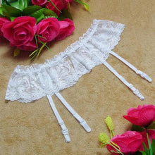 Women 4 Colors Sexy Thongs Lace Stocking Suspender Lingeries Dual Layer Garter Belts ILML