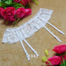 Women 4 Colors Sexy Thongs Lace Stocking Suspender Lingeries Dual Layer Garter Belts ILML