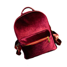 Women Backpack Mochila School Bags Gold Velvet Small Rucksack Shoulder Bag For Teenagers Girls Backpacks ILML