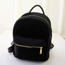 Women Backpack Mochila School Bags Gold Velvet Small Rucksack Shoulder Bag For Teenagers Girls Backpacks ILML