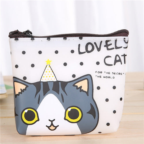 Women Bag Cute Cat Purse Girls Coin Purse Silicon Wallet Bag Change Pouch Key Holder ILML