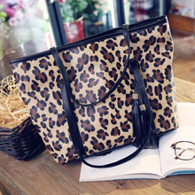 Women Bag Women Messenger Bags Hbag Casual Leather Leopard Tassel Crossbody Shoulder Bag Purse clutch bolsa feminina ILML