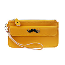 Women Beard Mustache Purse Long Mobile Wallet Bag Card Holder Hbag ILML