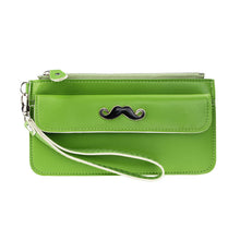 Women Beard Mustache Purse Long Mobile Wallet Bag Card Holder Hbag ILML