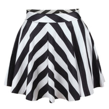 Women 3D Printed Short Mini High Waist Skirt Flared Pleated Skirts Womens 18 Colors 1PY ILML