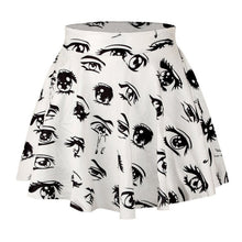 Women 3D Printed Short Mini High Waist Skirt Flared Pleated Skirts Womens 18 Colors 1PY ILML