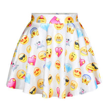 Women 3D Printed Short Mini High Waist Skirt Flared Pleated Skirts Womens 18 Colors 1PY ILML