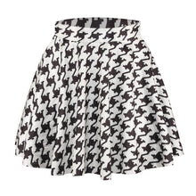 Women 3D Printed Short Mini High Waist Skirt Flared Pleated Skirts Womens 18 Colors 1PY ILML