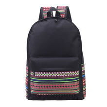 Women backpack Canvas backpacks For Teenage Girls Mochila Mulheres bag Striped Printing Travel Backpack School Bags ILML