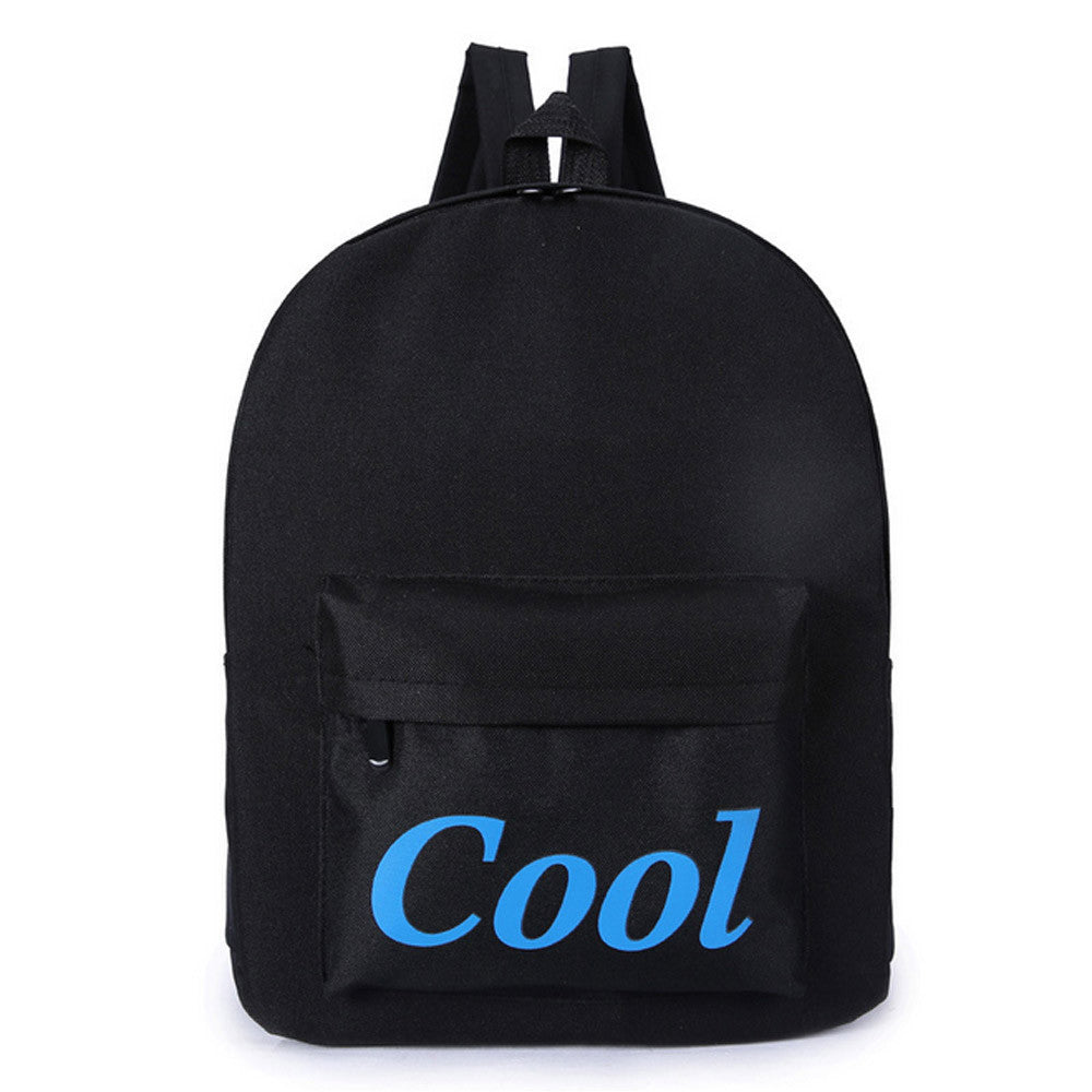 Women backpack Double-Shoulder Letter Printing Canvas Backpack Backpacks for girls Bag Mochila Mujeres  ILML