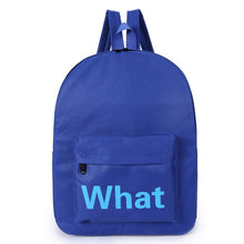 Women backpack Double-Shoulder Letter Printing Canvas Backpack Backpacks for girls Bag Mochila Mujeres  ILML