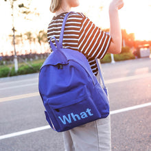 Women backpack Double-Shoulder Letter Printing Canvas Backpack Backpacks for girls Bag Mochila Mujeres  ILML