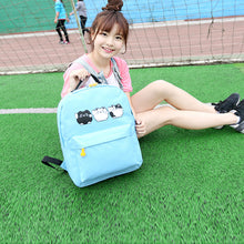 Women backpack Double-Shoulder Textile Printing Canvas Cat Backpack Backpacks for girls Bag Mochila Mujeres  ILML