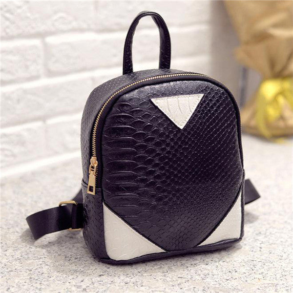 Women backpack Serpentine Leather Shoulder Bag School Backpack for girls Travel backpacks Satchel Schoolbags Mochila ILML
