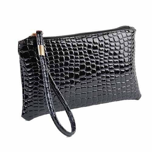 Women bag Crocodile Leather messenger small bag Clutch evening Hbag Bags Coin Purse Clutches Bolsas  ILML