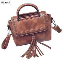 Women bag Leather Tassel crossbody Hbag Shoulder Bag Large Tote Ladies Purse famouswomen messenger bags ILML