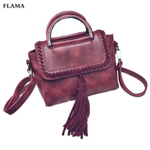 Women bag Leather Tassel crossbody Hbag Shoulder Bag Large Tote Ladies Purse famouswomen messenger bags ILML