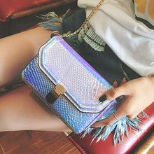 women bag Snakeskin Pattern Chain messenger bags Small Square Package Bag women's hbags Crossbody Shoulder bags famous s ILML